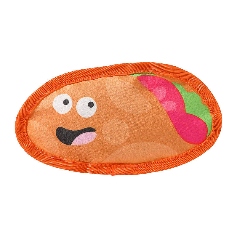 Durable Dog Toy for Chewing, Playing, and Teeth Cleaning - Fun Squeaky Anti-Boredom Design in Hamburger and French Fries Shapes for Small and Medium Dogs - V.I.P Digital Presence