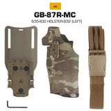 6354DO Left - handed Tactical Pistol Glock 17 Holster with X300U - A QLS Adapter, Leg Shroud, Drop, and MHA Leg Strap Kit - V.I.P Digital Presence