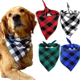 Dog Bandanas Large Pet Scarf Bandana For Dog Cotton Plaid Washable Bow Tie Collar Cat Puppy Triangular Scarf Bib Dog Accessories - V.I.P Digital Presence