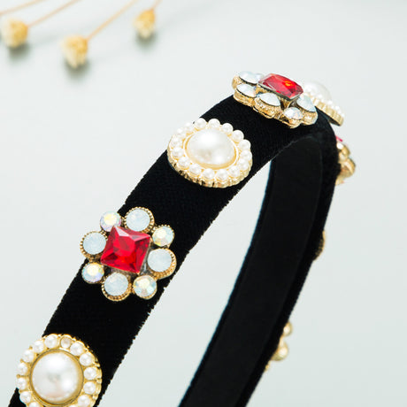 Baroque Court Diamond Tapered Headband Retro Style Premium Hair Ornament - V.I.P Digital Presence