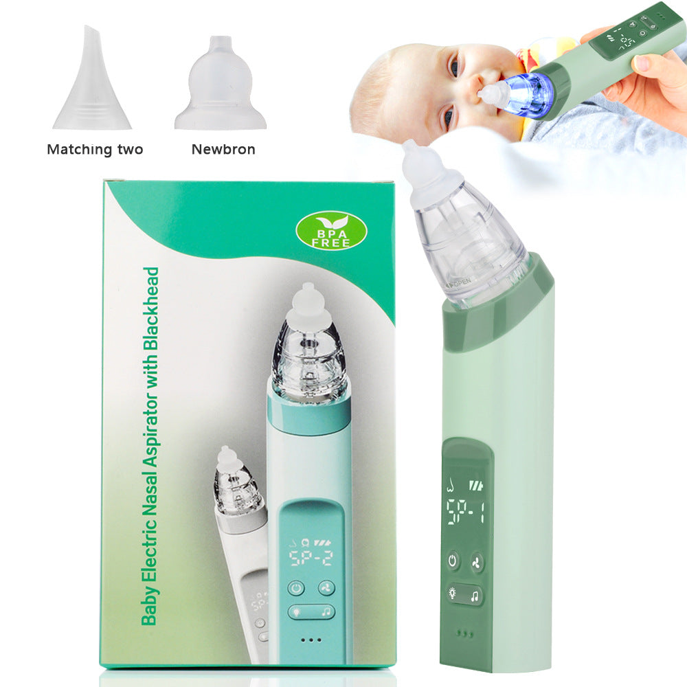 Nasal suction device charging electric nasal suction device with three levels of suction music lights baby cleaning nasal mucus - V.I.P Digital Presence