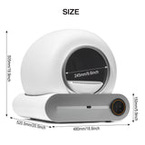 Automatic cleaning, eliminates odors, supports WiFi application control, intelligent automatic cat litter box with padding - V.I.P Digital Presence