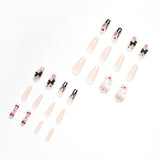 Girl Black Flame Y2K Style Wearing Nail Products Nail Patch Nail Patch Removable Nail Piece Fake Nail - V.I.P Digital Presence