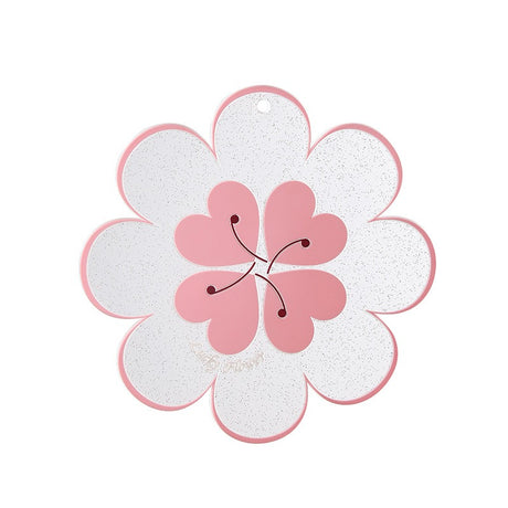 Lucky Flower Heat Insulation Mat Simple Wind Table Heat Insulation Mat Anti scalding Bowl and Dish Mat Household Plate Mat PVC Mat - V.I.P Digital Presence