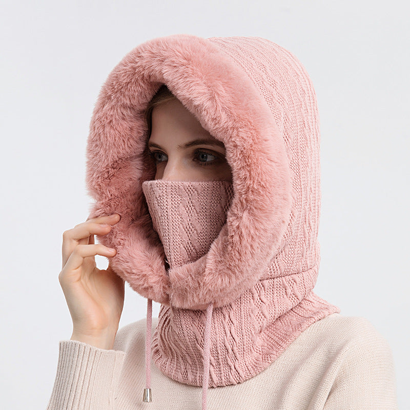 Gorro de invierno para montar al aire libre, gorro para esquiar en frío, bufanda cálida, mascarilla, gorro para protegerte del frío. 