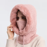 Gorro de invierno para montar al aire libre, gorro para esquiar en frío, bufanda cálida, mascarilla, gorro para protegerte del frío. 