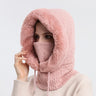 Gorro de invierno para montar al aire libre, gorro para esquiar en frío, bufanda cálida, mascarilla, gorro para protegerte del frío. 