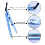 Dual purpose straight and curly hair clip straightener quick heating portable straight hair curling iron - V.I.P Digital Presence