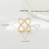 Creative Rice King Star Gold-Plated Scarf Buckle Multi-Purpose X Cross Hollow Smooth Surface Scarf Square Shawl Buckle - V.I.P Digital Presence