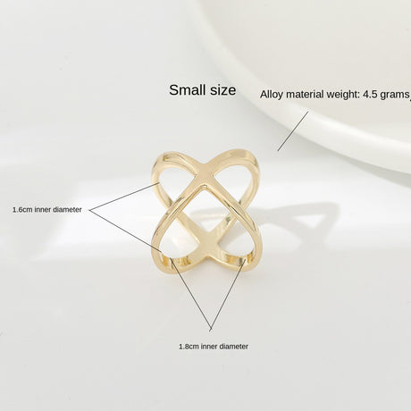 Creative Rice King Star Gold-Plated Scarf Buckle Multi-Purpose X Cross Hollow Smooth Surface Scarf Square Shawl Buckle - V.I.P Digital Presence