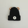 Autumn and winter children warm knitted hat cute bear candy color woolen hat Korean male and female baby warm hat trend