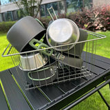 IGT Stainless Steel Folding Basket: Drain & Wash, Ideal Camping Table Accessory. - V.I.P Digital Presence