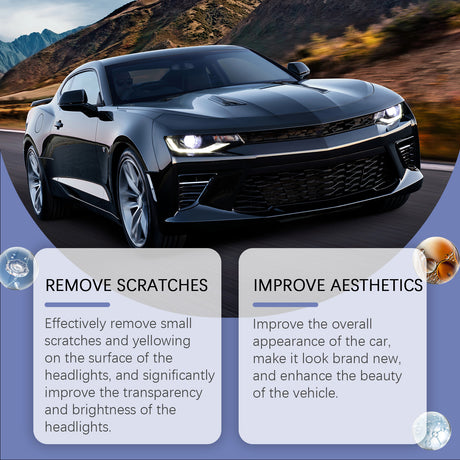 Car Headlight Repair Fluid Headlight Care Dust Removal Brightening Cleaning Decontamination Polishing Refurbishing Cleaner - V.I.P Digital Presence