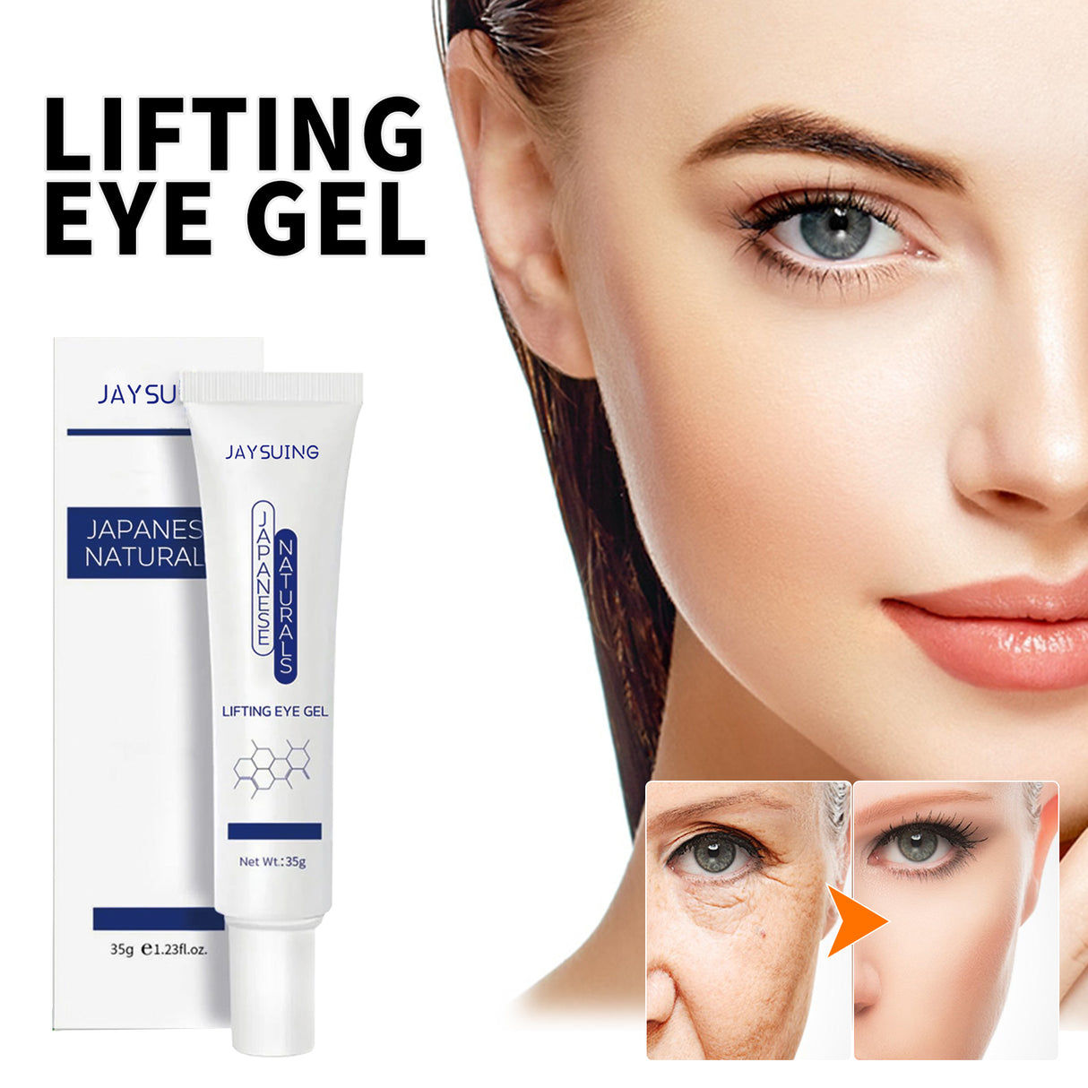 Firming Eye Gel, Fade Spots Fine Lines, Anti-Aging Even Skin Tone Moisturizing Eye Cream