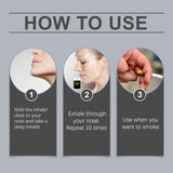 Smoking Cessation Suppressant Inhaler Vitality Energizing Essential Oil Inhaler Cooling Oil Double Hole Inhaler Aids Smoking Cessation Portable Smoking Control Care Inhaler - V.I.P Digital Presence