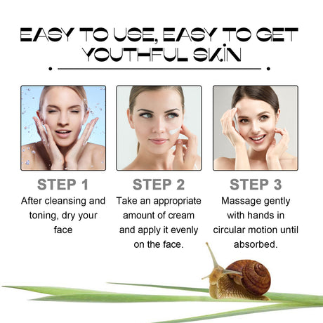 Snail Mucin 92% Moisturizer, Moisturizing And Smoothing Facial Wrinkles Firming And Elastic Skin Care Cream - V.I.P Digital Presence