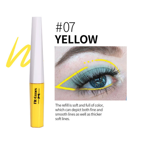 Fit Colors Fluorescent Luminous Color Eyeliner Rainbow Painted Graffiti Waterproof Quick Drying Eyeliner - V.I.P Digital Presence