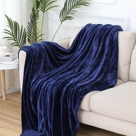 Thick blanket, solid color blanket, single-layer nap, coral fleece blanket, winter flannel blanket - V.I.P Digital Presence