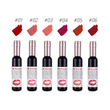 Fit Colors Red Wine Bottle Non Stick Cup Matte Lip Gloss Fog Face Velvet Lip Gloss Liquid Lipstick 6 Pcs Set - V.I.P Digital Presence