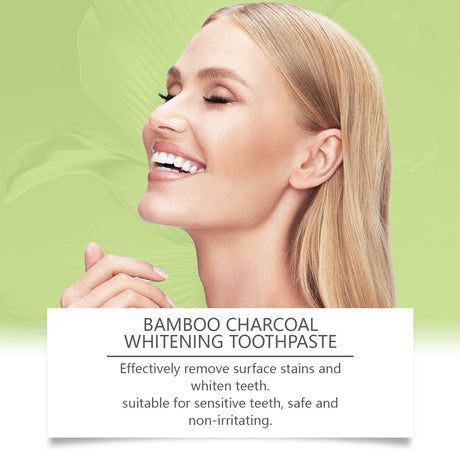 Bamboo Charcoal Toothpaste Freshen Breath, Brightening Teeth And Improving Yellow Tooth Stain Removal Toothpaste - V.I.P Digital Presence