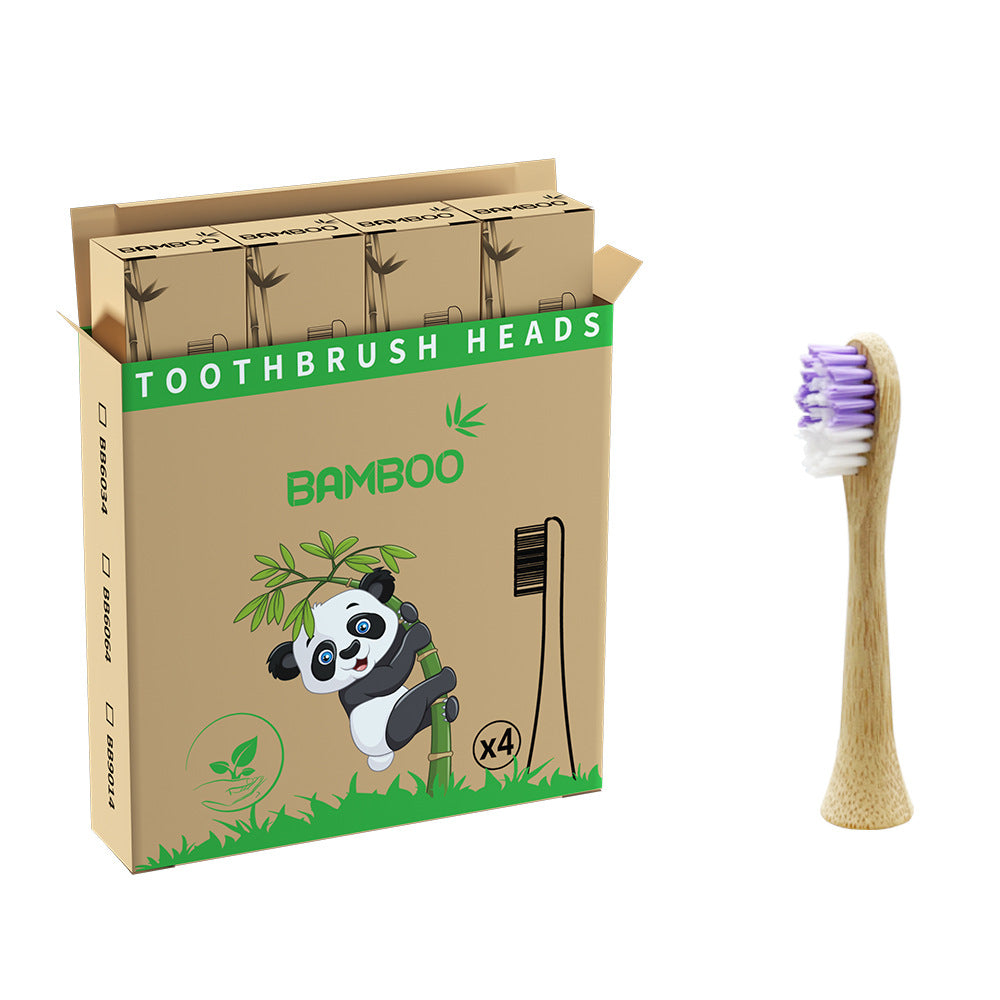 Suitable for Philips electric toothbrush natural bamboo biodegradable bamboo toothbrush head made of bamboo - V.I.P Digital Presence