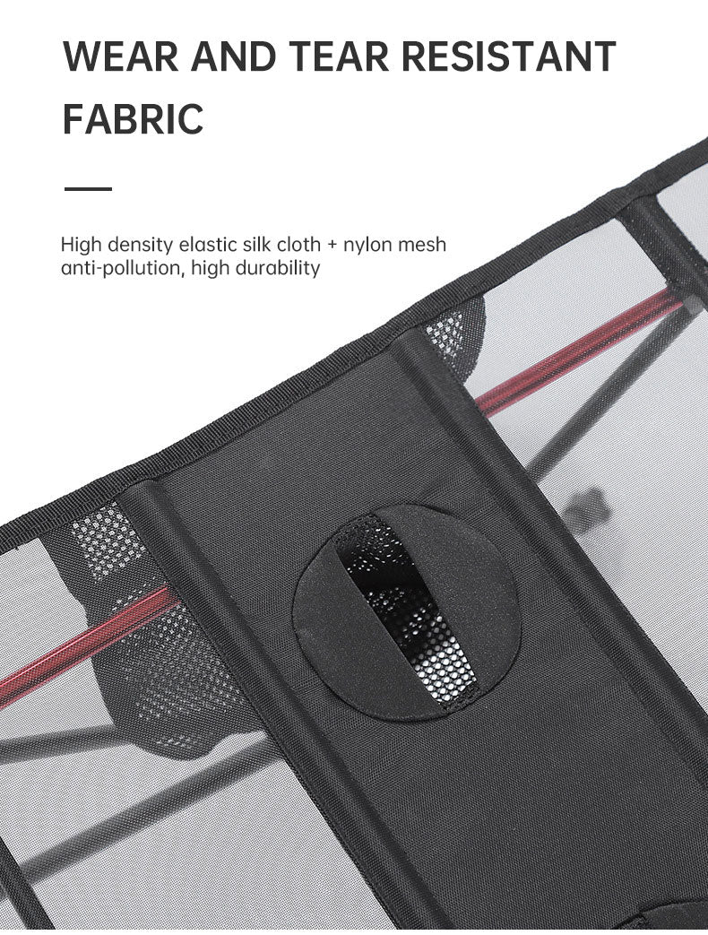 Mesa plegable ultraligera para acampar al aire libre, portátil, para barbacoa, picnic, con agujero para taza y bolsa para teléfono móvil, mesa pequeña