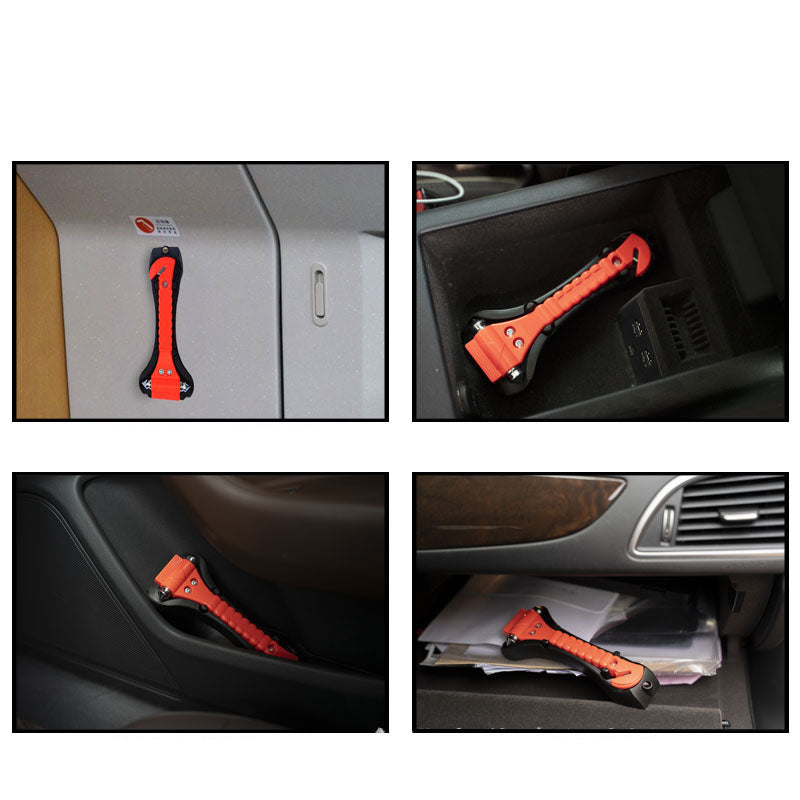 Car 2-in-1 safety hammer with base life-saving emergency hammer fire escape hammer car mounted window breaker - V.I.P Digital Presence