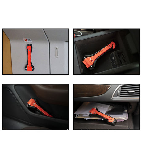 Car 2-in-1 safety hammer with base life-saving emergency hammer fire escape hammer car mounted window breaker - V.I.P Digital Presence