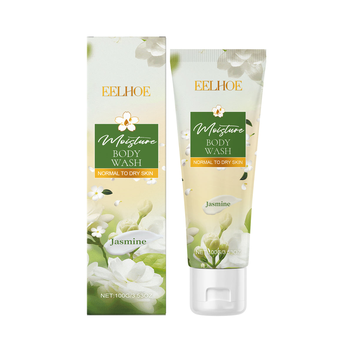 Jasmine Moisturizing Body Wash, Gentle, Clean, Smooth, Moisturizing And Fragrant Body Wash
