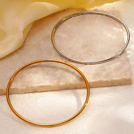 3mm smooth plain circular ring bracelet with multiple layers for wearing wristbands and accessories - V.I.P Digital Presence