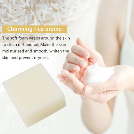 Rice Handmade Soap Body Skin Brightening Moisturizing 100g Handmade Soap Melaninsoap - V.I.P Digital Presence