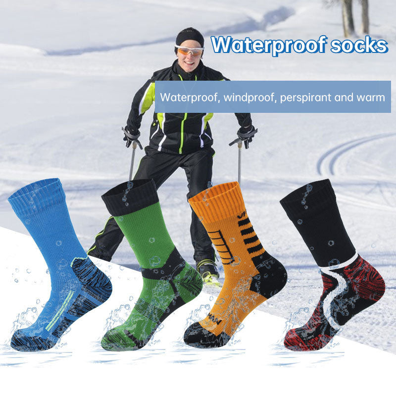 Calcetines impermeables, transpirables, para exteriores, impermeables, para senderismo, vadeo, acampada, esquí de invierno, para montar a caballo, para nieve, cálidos e impermeables.