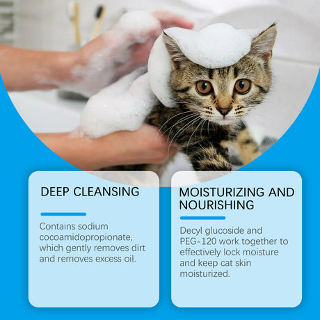 Cat Cleaning Mousse With Kitty Cleaning Foam Pet Care Gentle Non-Irritating Cleaning Mousse - V.I.P Digital Presence