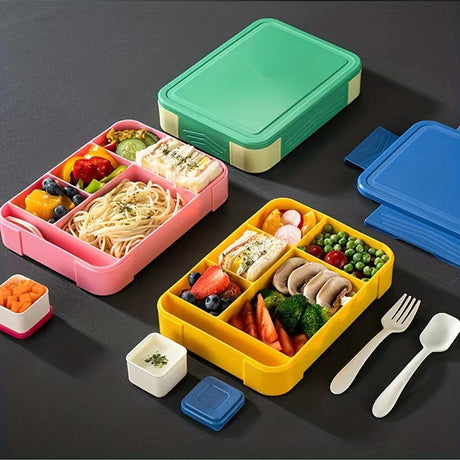 Japanese style simple portable microwaveable double layer partition lunch box - V.I.P Digital Presence