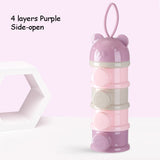 3 / 4 layers Bear Style Portable Baby Food Storage Box Essential Cereal Cartoon Infant Milk Powder Box Toddle Snacks Container - V.I.P Digital Presence