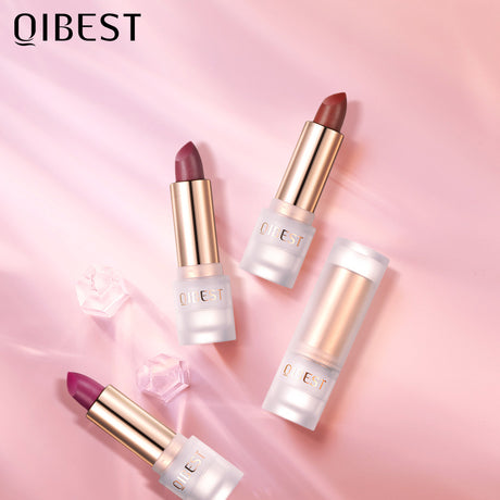 QIBEST Lipstick Velvet Matte Lipstick Not Easy To Fade Easy To Color Matte Lipstick - V.I.P Digital Presence