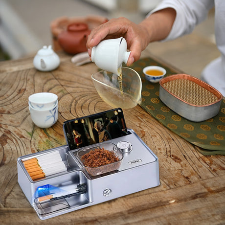 New 3-in-1 Auto Cigarette Rolling Machine – Electric, Smart Sensing, 6.5/8mm Tubes. - V.I.P Digital Presence