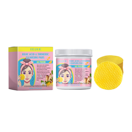 Turmeric Acid Cleansing Pad Gently Cleanses Face Skin With Refreshing And Balanced Oil Skin Care Cleansing Pad - V.I.P Digital Presence