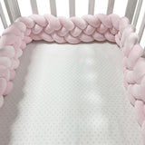 Woven baby bed surround anti-collision strip four strand Fried Dough Twists braid wrapped around the bed surround ins baby child - V.I.P Digital Presence