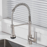 All copper spring faucet, kitchen sink with rotatable pull-out paint, black and gold dots - V.I.P Digital Presence
