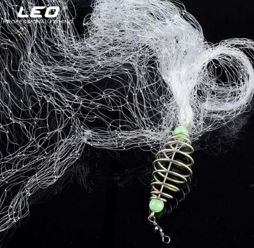 LEO  Night Luminous Beads Copper Spring Shoal Fishing Net with Ball  Freshwater - V.I.P Digital Presence