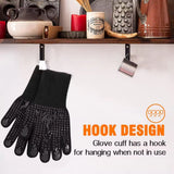 Heat Resistant Gloves Heat Proof Grill Gloves For Barbecue Cooking Baking Pulling Meat Washable Oven Gloves Mitts As Smoker BBQ - V.I.P Digital Presence