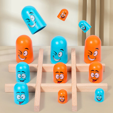 Preschool board game nesting doll face changing cross chess training intelligence parent-child interactive puzzle toy - V.I.P Digital Presence