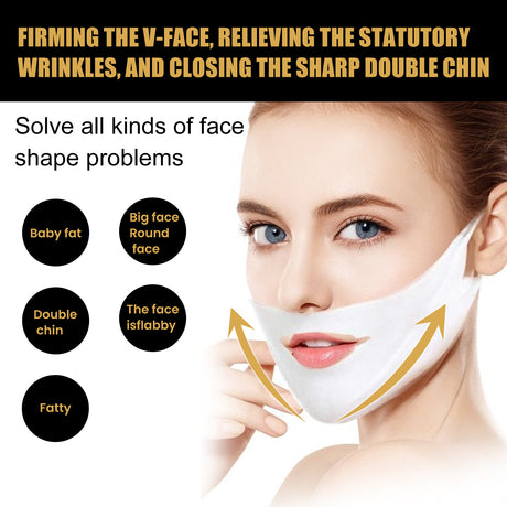 V-shaped Face Lifting Facial Mask, Tightens And Lifts Facial Skin Shapes Facial Mask - V.I.P Digital Presence