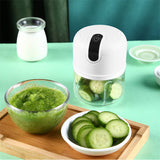 250ml Home Kitchen Appliances Vegetable Meat Electric Mini USB Rechargeable Multifunctional Chopper Garlic Masher Wireless Garlic Beater - V.I.P Digital Presence