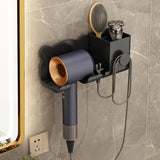 Hair Dryer Rack Bathroom Comb Shaver Face Washing Milk Wall Hanging Storage Rack - V.I.P Digital Presence