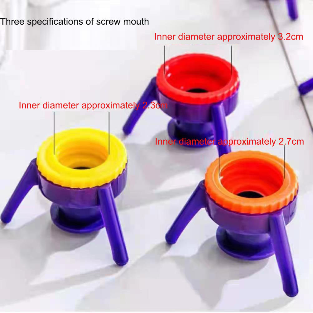 Inverted bottle cap, large, medium, small, and sub size, multifunctional three legged stand, shower gel, shampoo, leak proof bot - V.I.P Digital Presence