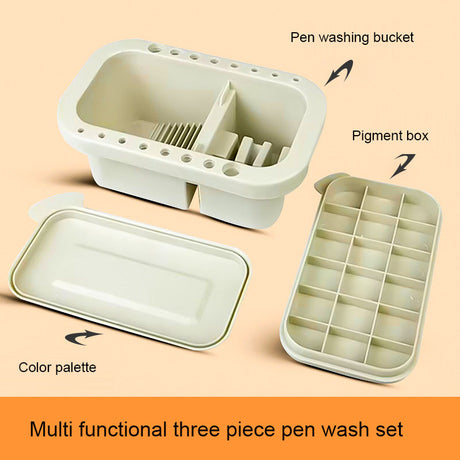 Multi functional three piece pen washing bucket set - V.I.P Digital Presence
