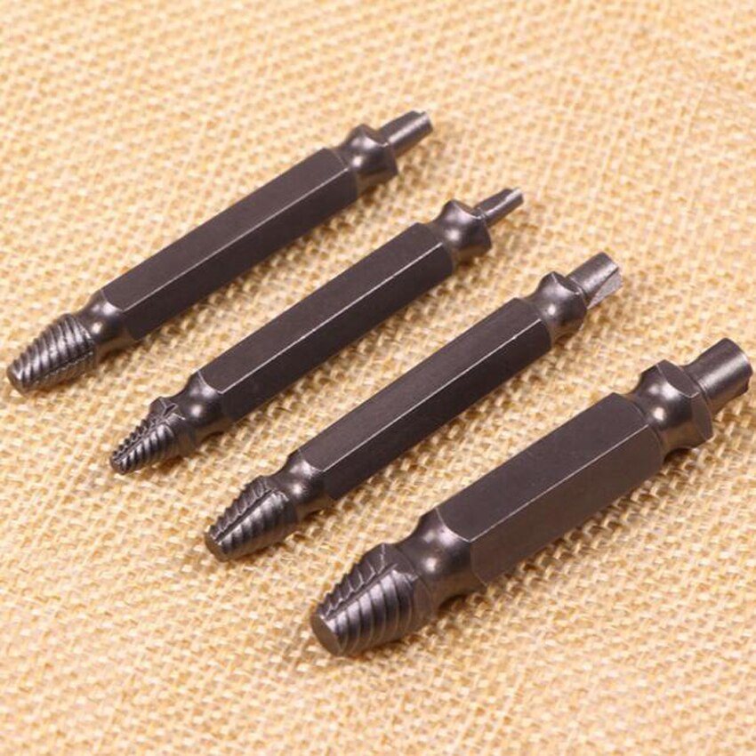 4pc/set Speed Out Core Drill bit Damaged Screw Extractor Remover Drill For Removing Any stripped screw (phillips, Flat, Hex) - V.I.P Digital Presence