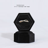 Hexagonal jewelry box, high-end Korean velvet ring earring box, jewelry box, jewelry packaging box - V.I.P Digital Presence
